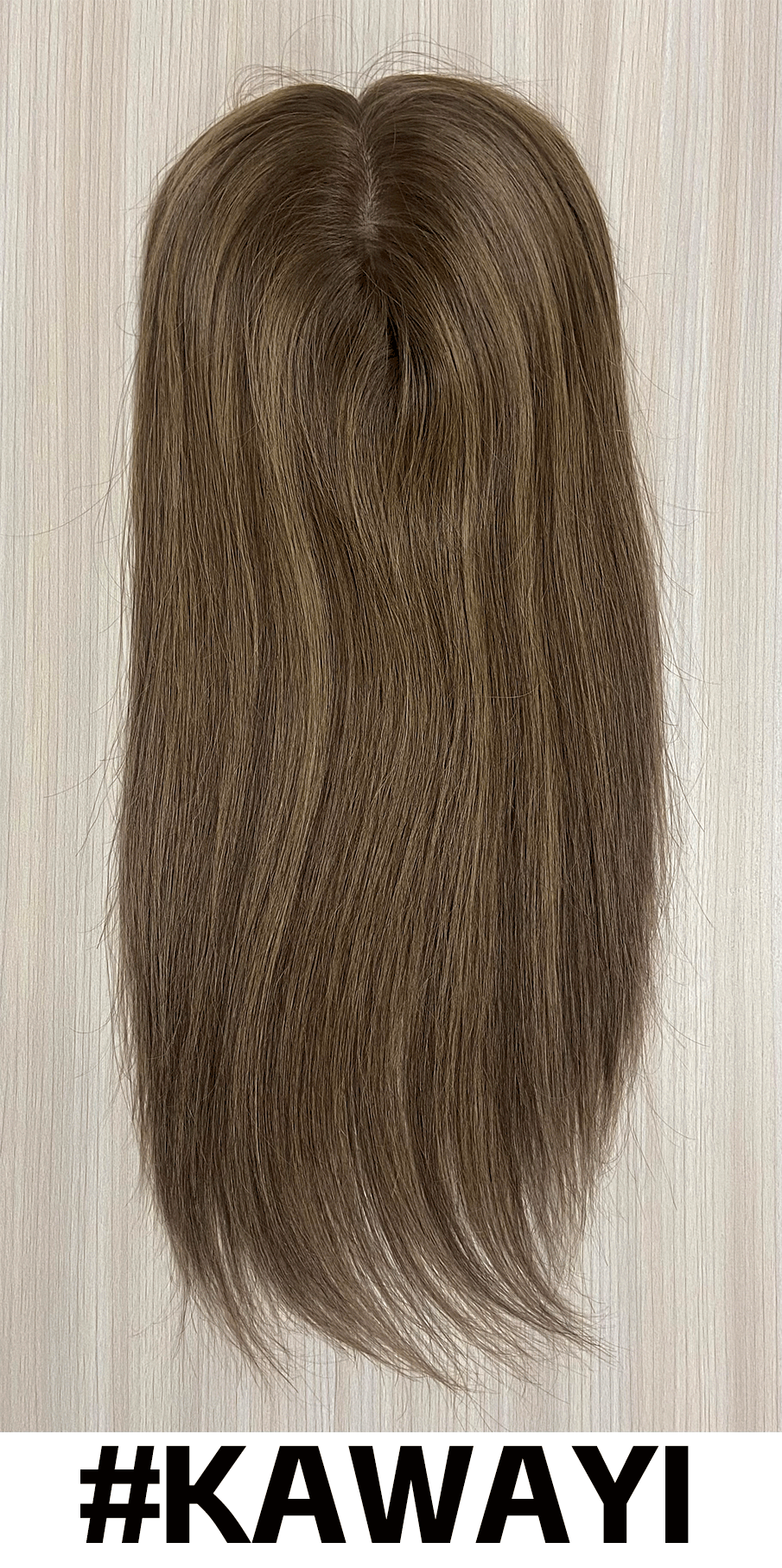 Stream | Raw Cuticle Human Hair 6.5x7'' silk Base Topper 4x6'' middle with weftback half handtied 60% Hair End Ratio