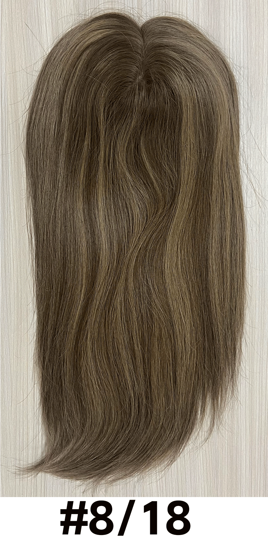 Joy | Raw Cuticle Human Hair 3x5.5'' Full mono Topper Full Handmade 60% Hair End Ratio