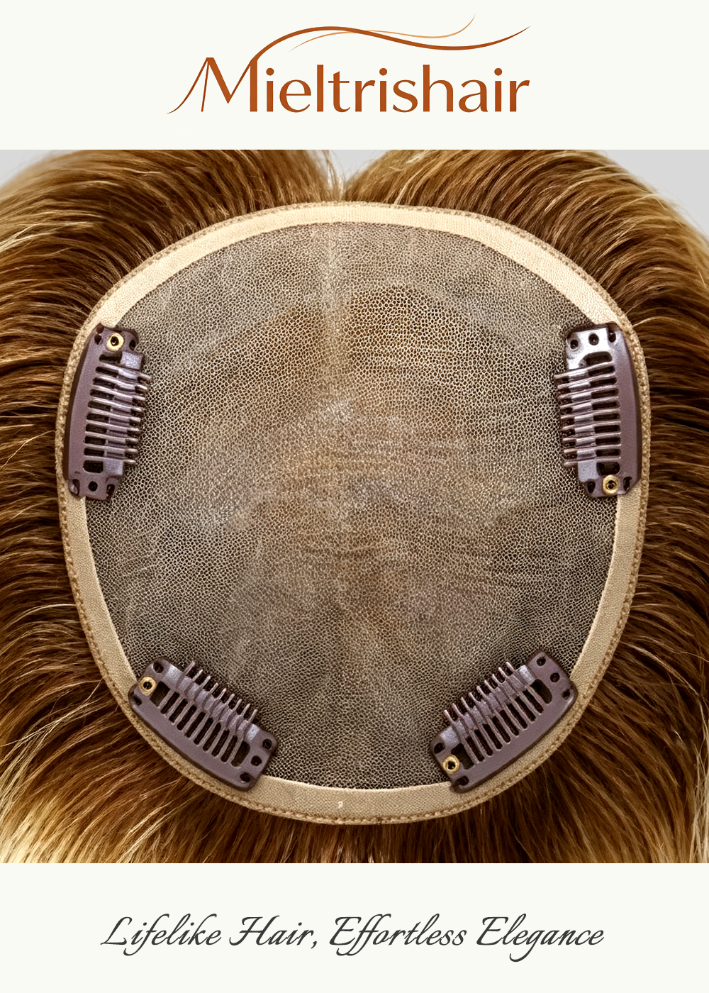 5" x 5" Full Mono Base Full Handmade Chinese Cuticle Raw Human Hair Topper | 120% Normal Density