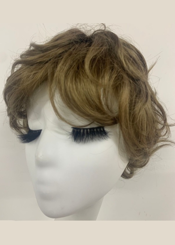 Unrestrained | High Heat Synthetic Wig full handmade with small weftback at the nape (ear to ear lace front)