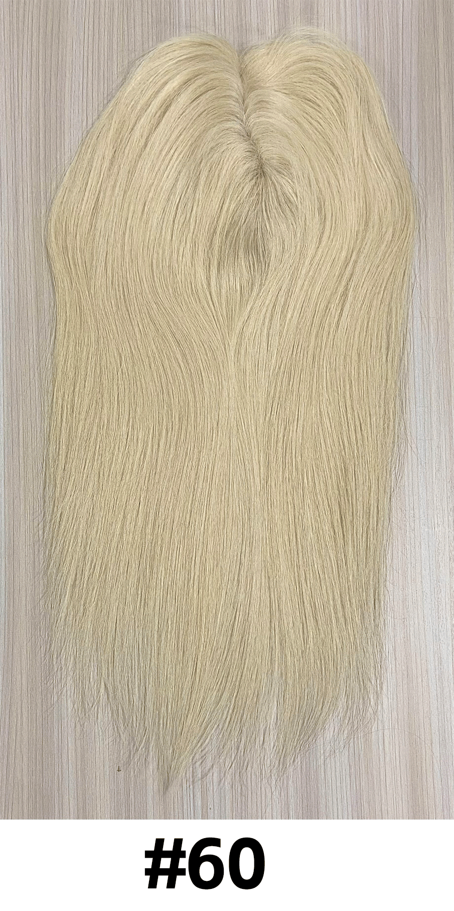 Novel | Raw Cuticle Human Hair 5x6'' Full mono Topper Full Handmade 60% Hair End Ratio