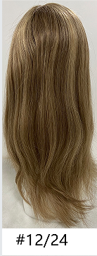 5x5" Mono Top Full Handmade Hard PU Lace Front Wig with Silk Top | Tenlon-AA Grade Chinese Virgin Remy Raw Human Hair | 20" 110% Density