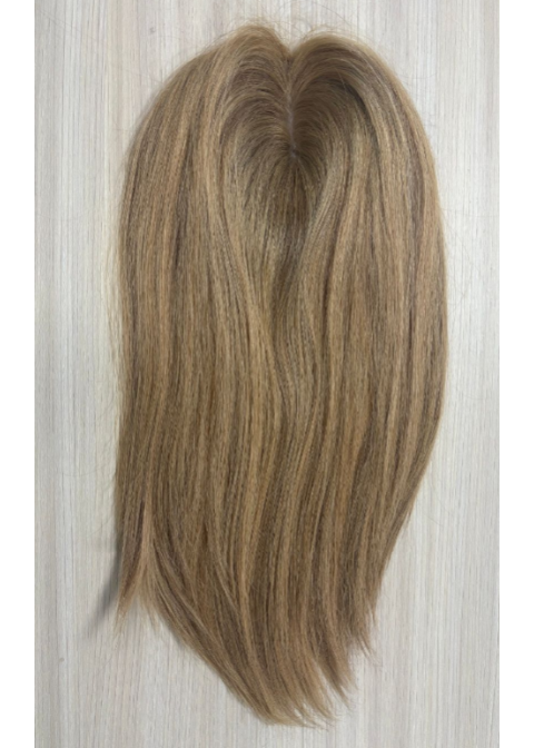 Nebula | Raw Cuticle Human Hair 7x7'' silk Base Topper 4x4'' Middle with weftback half handmade injection 100% Hair End Ratio