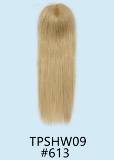Zephyr | Raw Cuticle Human Hair 6x7'' silk Base Topper with silk cloth cover full handtied 60% Hair End Ratio