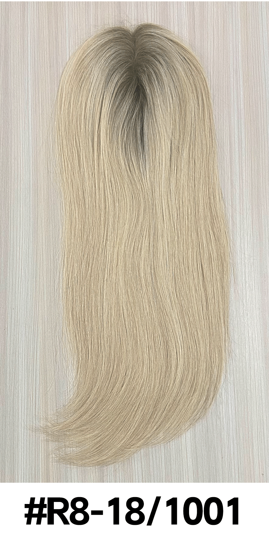 Stream | Raw Cuticle Human Hair 6.5x7'' silk Base Topper 4x6'' middle with weftback half handtied 60% Hair End Ratio