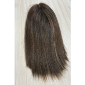 Comet | Raw Cuticle Human Hair 8x8'' silk Base Topper 4x4'' Middle with weftback half handmade injection 100% Hair End Ratio