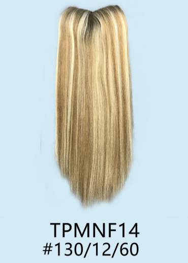 Zephyr | Raw Cuticle Human Hair 6x7'' silk Base Topper with silk cloth cover full handtied 60% Hair End Ratio
