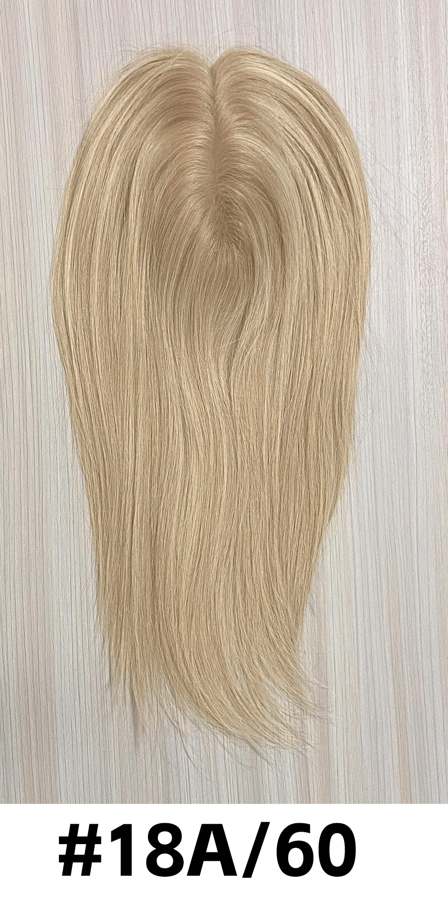 Stream | Raw Cuticle Human Hair 6.5x7'' silk Base Topper 4x6'' middle with weftback half handtied 60% Hair End Ratio