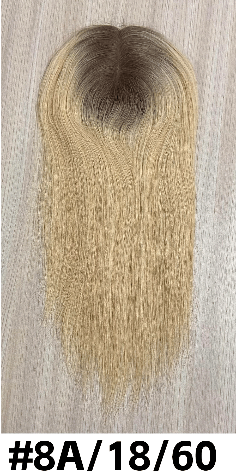 Novel | Raw Cuticle Human Hair 5x6'' Full mono Topper Full Handmade 60% Hair End Ratio