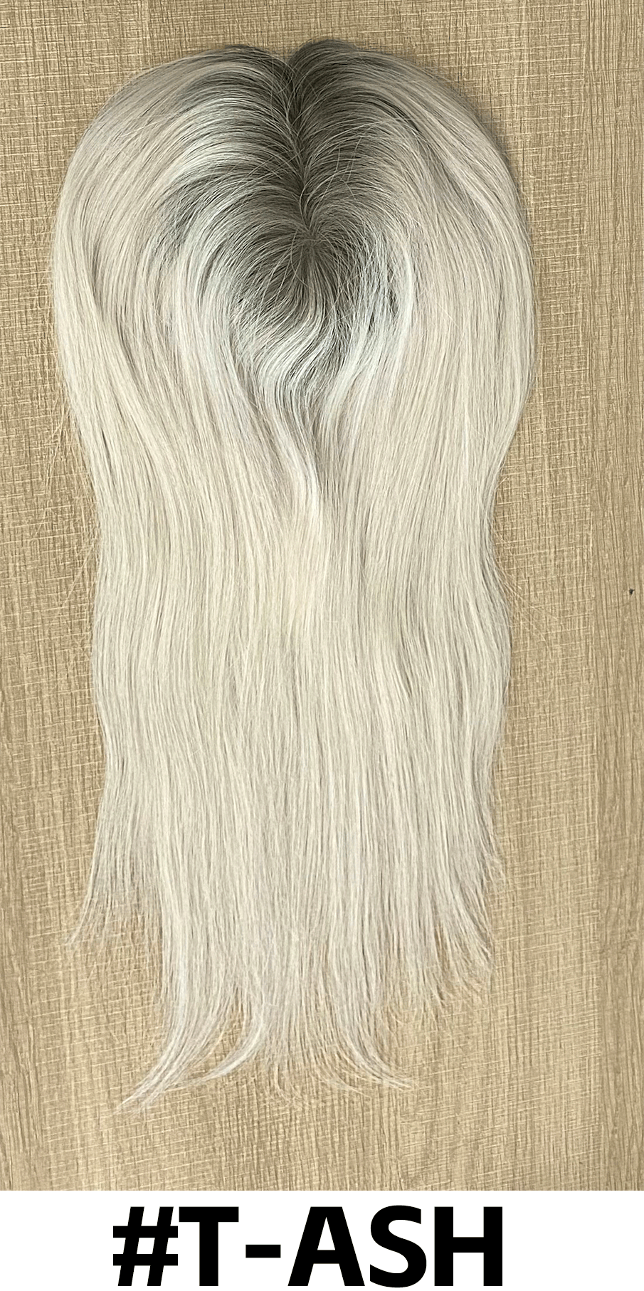 Joy | Raw Cuticle Human Hair 3x5.5'' Full mono Topper Full Handmade 60% Hair End Ratio