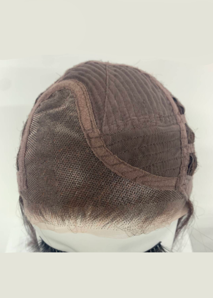 Night OWL | Mono side | High Heat Synthetic Wig Mono side parting half handmade