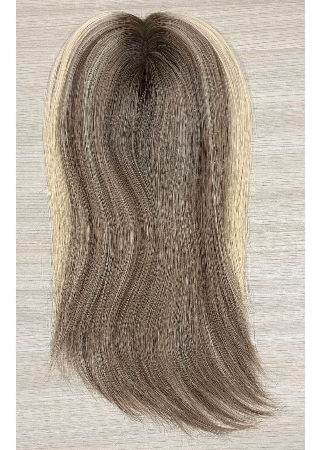 Hush | Raw Cuticle Human Hair 5.5x6'' mono Top lace Back Topper Full Handmade 80% Hair End Ratio