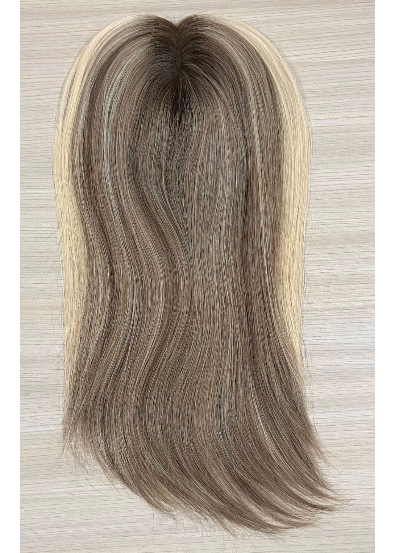Hush | Raw Cuticle Human Hair 5.5x6'' mono Top lace Back Topper Full Handmade 80% Hair End Ratio