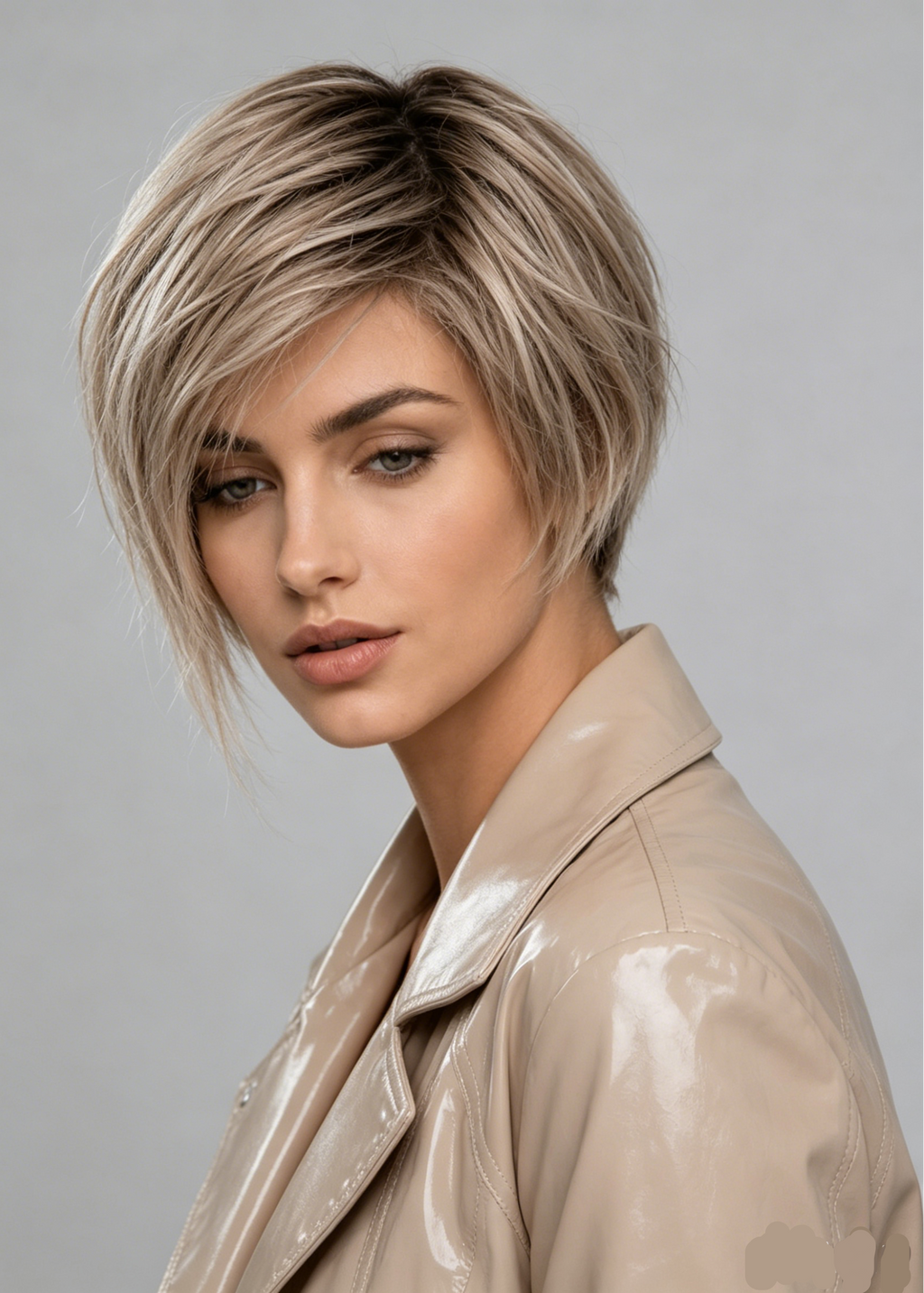 Gold Mono | High Heat Synthetic Wig 4.5x5''Mono top half handmade