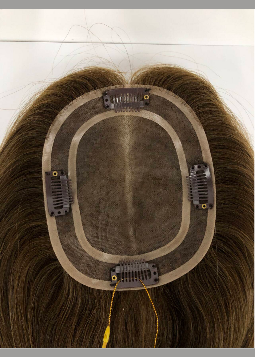 Novel | Raw Cuticle Human Hair 5x6'' Full mono Topper Full Handmade 60% Hair End Ratio