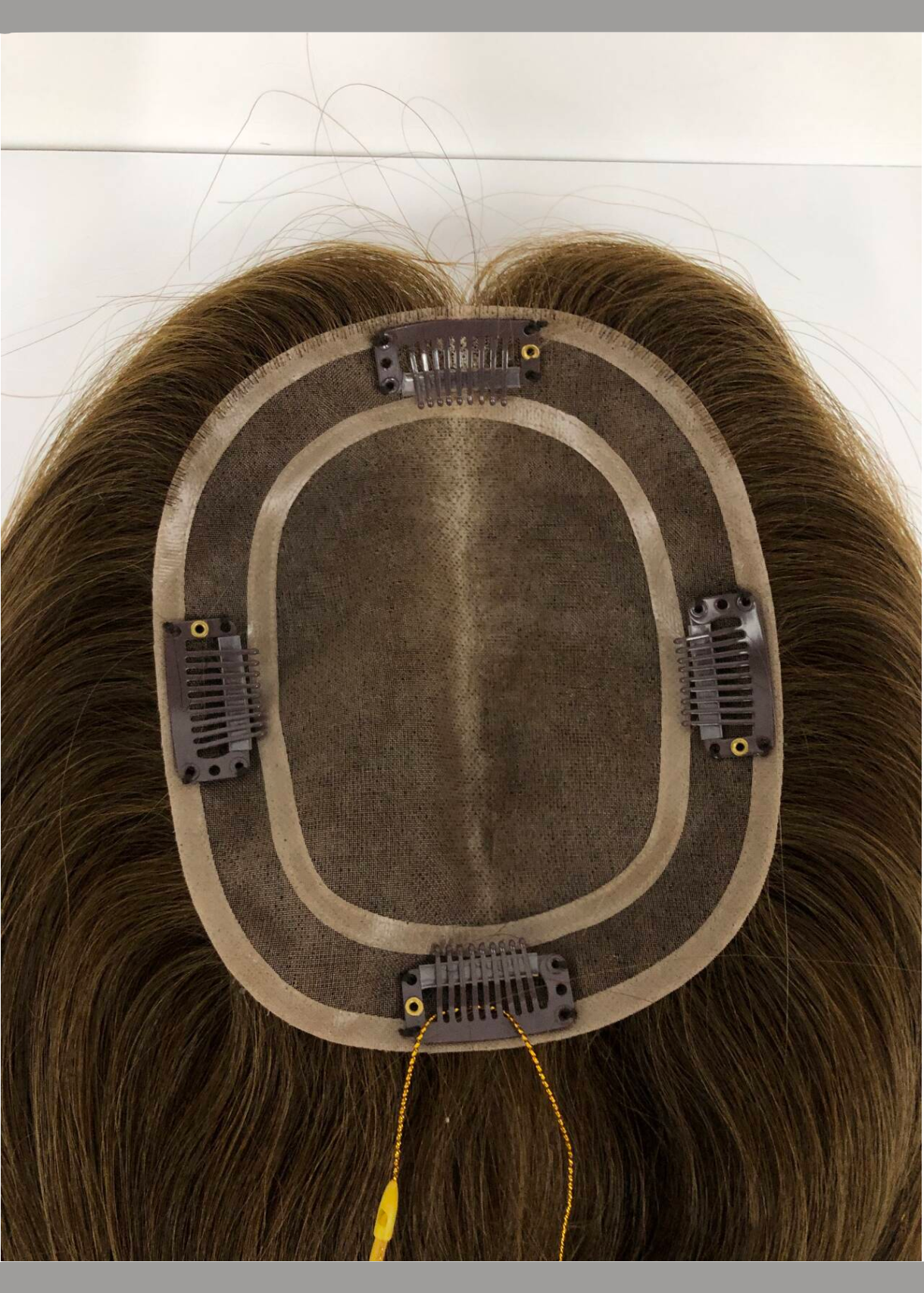 Novel | Raw Cuticle Human Hair 5x6'' Full mono Topper Full Handmade 60% Hair End Ratio
