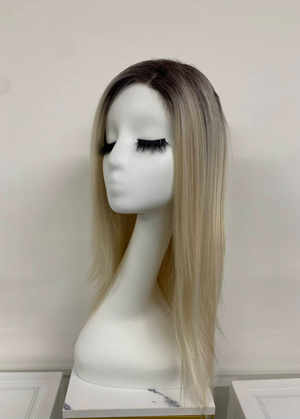 Wind | High Heat Synthetic Wig Mini Lace Front,Mono Crown half handmade