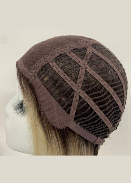 Wind | High Heat Synthetic Wig Mini Lace Front,Mono Crown half handmade