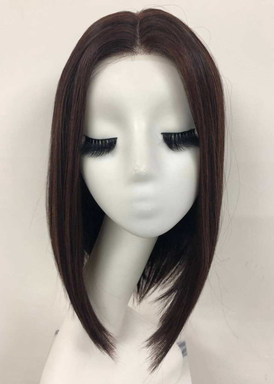 Forest | High Heat Synthetic Wig Mono middle parting half handmade