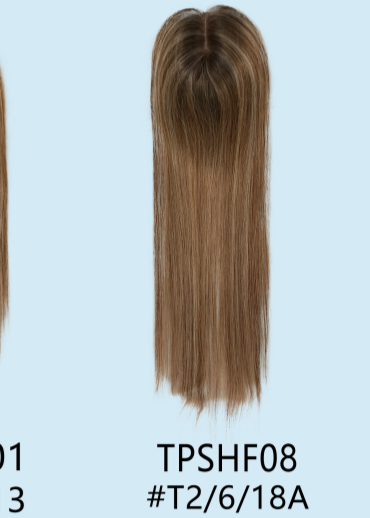 Zephyr | Raw Cuticle Human Hair 6x7'' silk Base Topper with silk cloth cover full handtied 60% Hair End Ratio