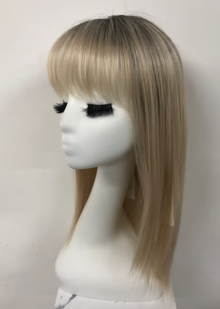 Snowflake | High Heat Synthetic Wig mono crown half handmade