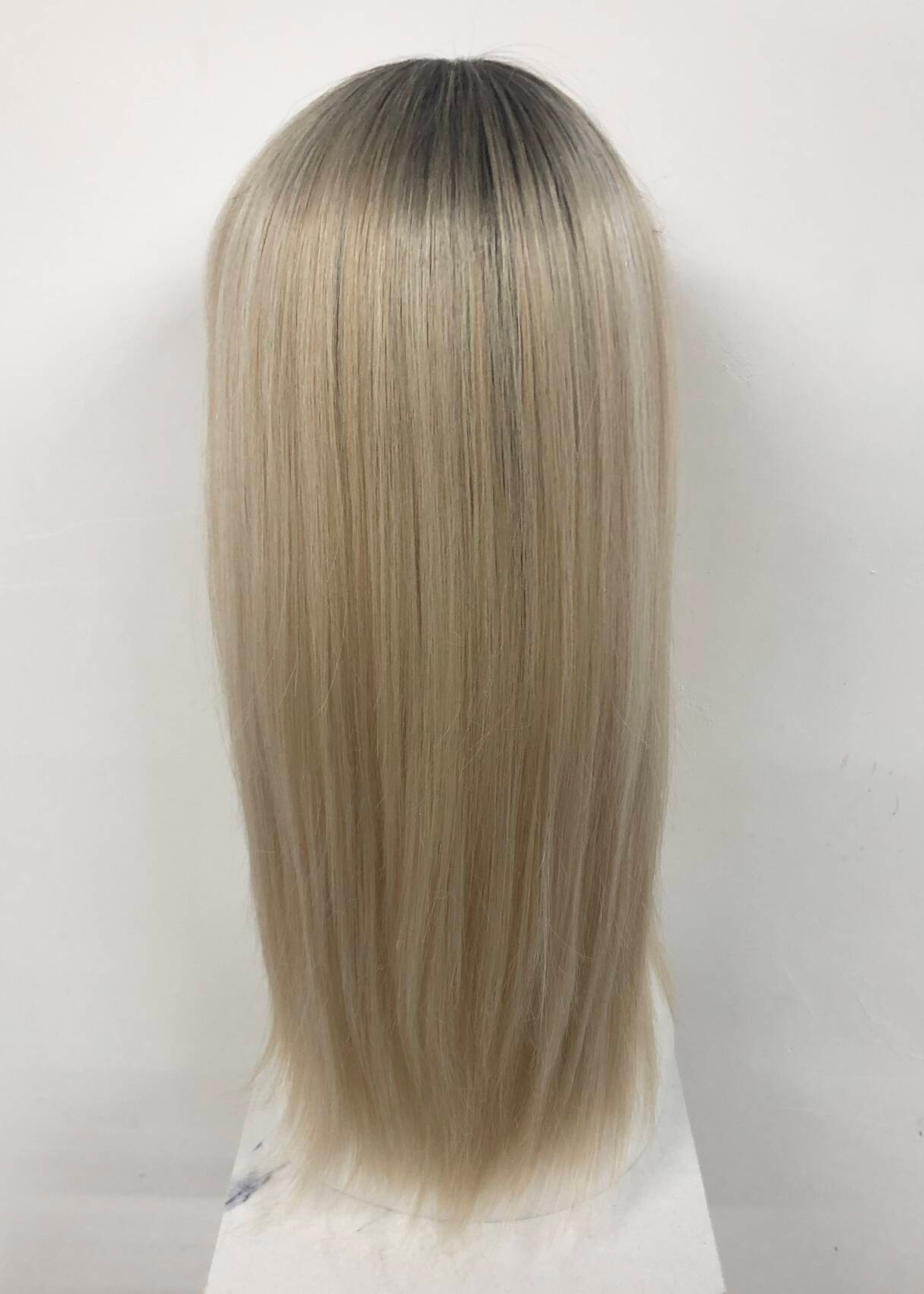 Snowflake | High Heat Synthetic Wig mono crown half handmade