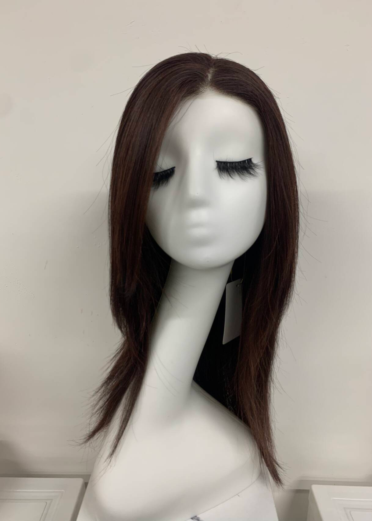 Aurora | High Heat Synthetic Wig 4.5x5''Mono top full handmade with small weftback at the nape