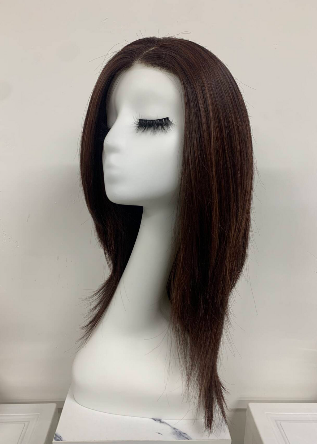 Aurora | High Heat Synthetic Wig 4.5x5''Mono top full handmade with small weftback at the nape