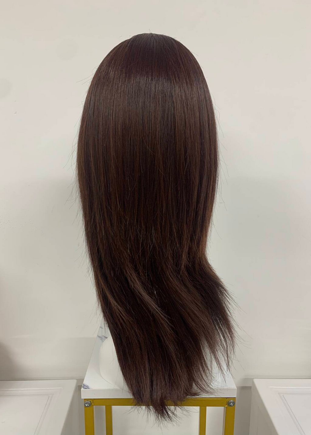 Aurora | High Heat Synthetic Wig 4.5x5''Mono top full handmade with small weftback at the nape
