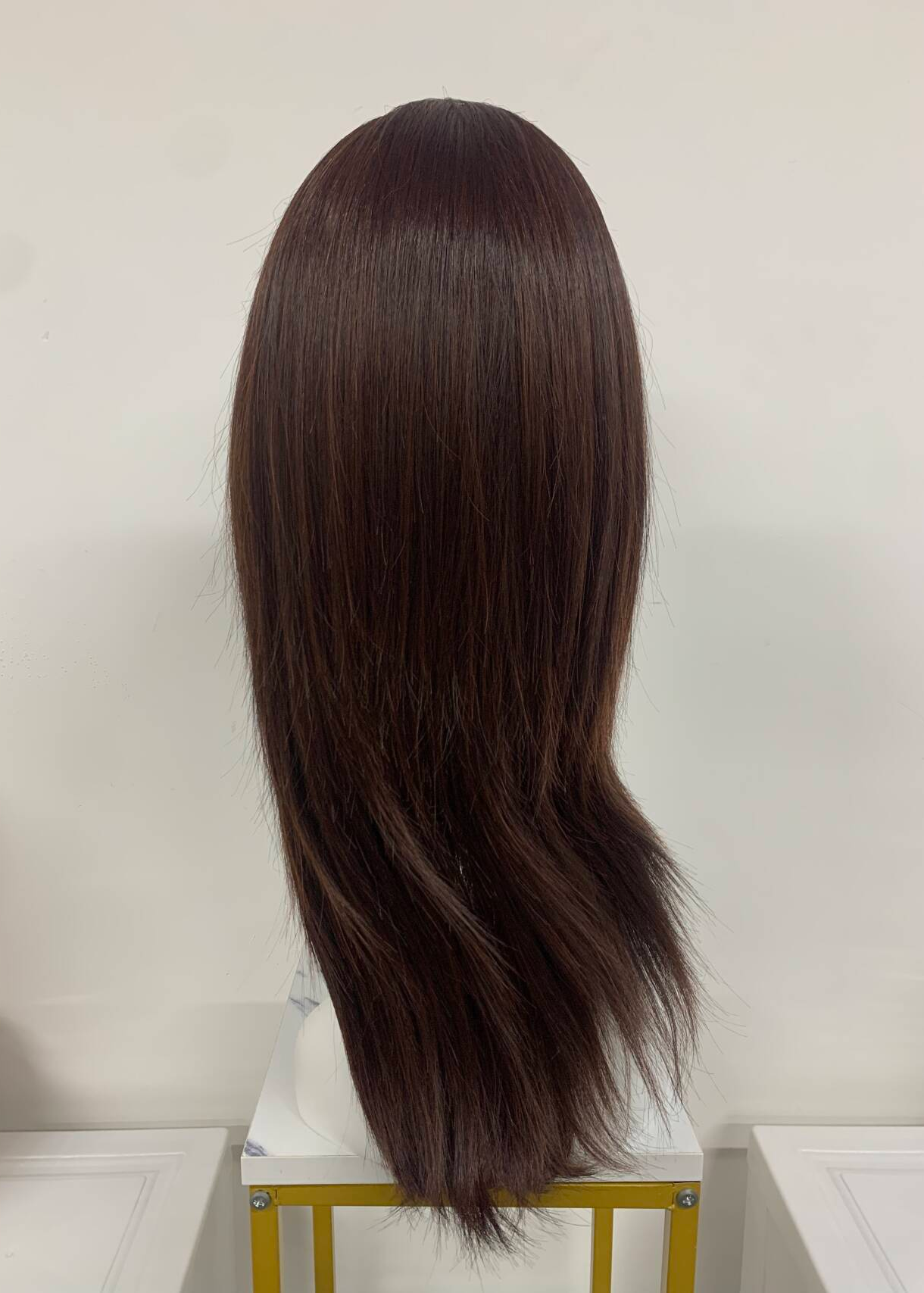 Aurora | High Heat Synthetic Wig 4.5x5''Mono top full handmade with small weftback at the nape