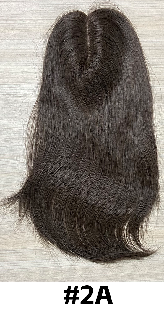 5" x 6" Full Mono Base Full Handmade Chinese Cuticle Raw Human Hair Topper | 120% Normal Density