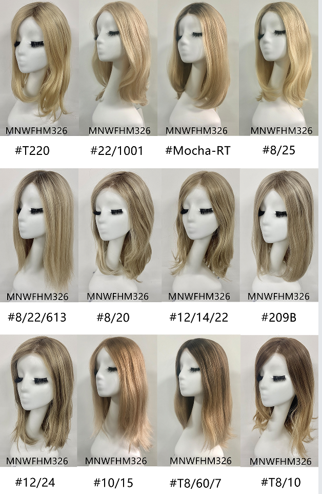 5x5" Mono Top Full Handmade Hard PU Lace Front Wig with Silk Top | Tenlon-AA Grade Chinese Virgin Remy Raw Human Hair | 20" 110% Density