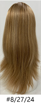 5x5" Mono Top Full Handmade Hard PU Lace Front Wig with Silk Top | Tenlon-AA Grade Chinese Virgin Remy Raw Human Hair | 20" 110% Density