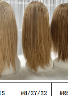 Feather | Raw Cuticle Human Hair 8x8'' silk Base Topper 4x4'' middle with weftback half handtied 80% Hair End Ratio