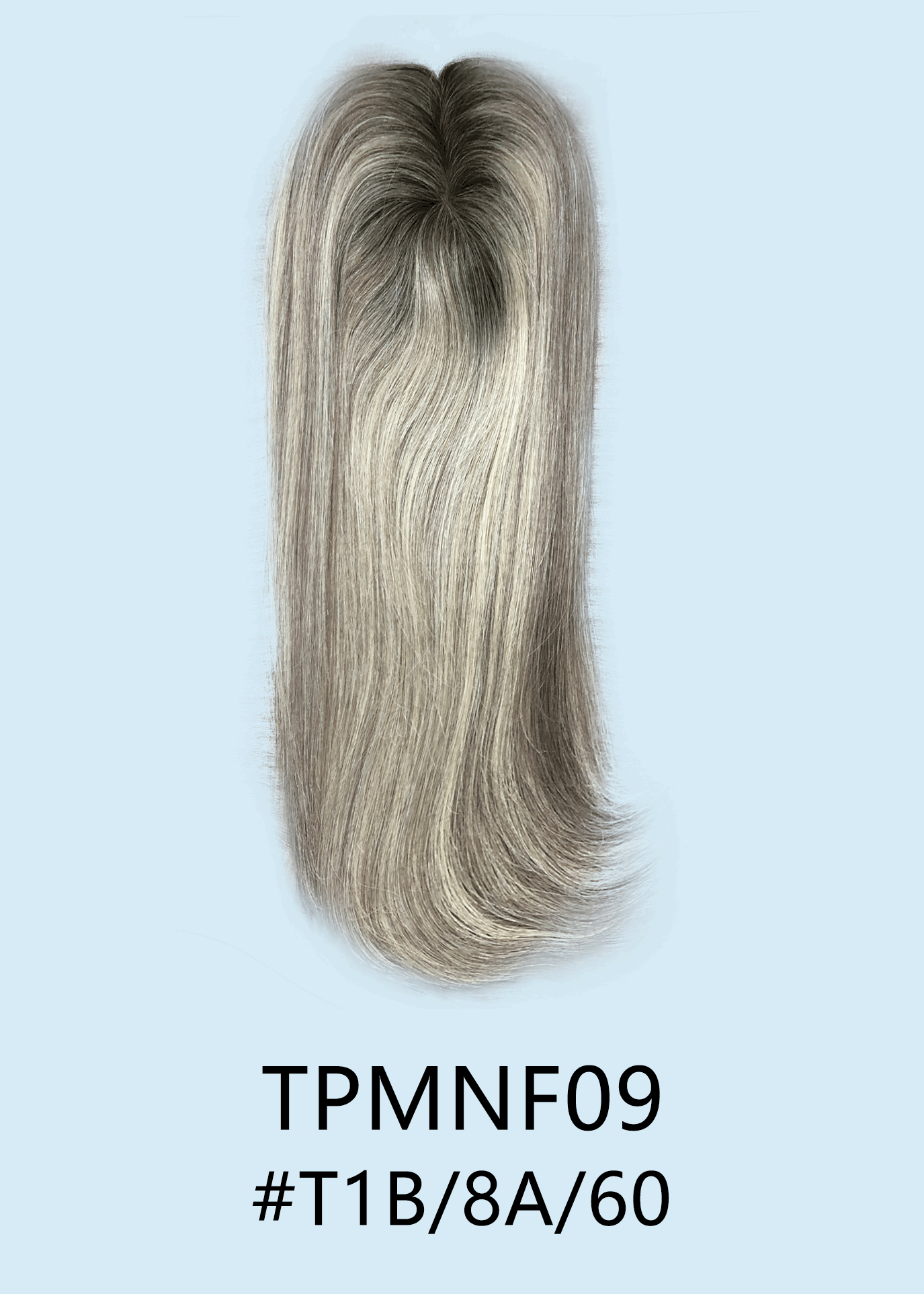 Ethereal | Raw Cuticle Human Hair 3x5'' Full mono Topper Full Handmade 60% Hair End Ratio