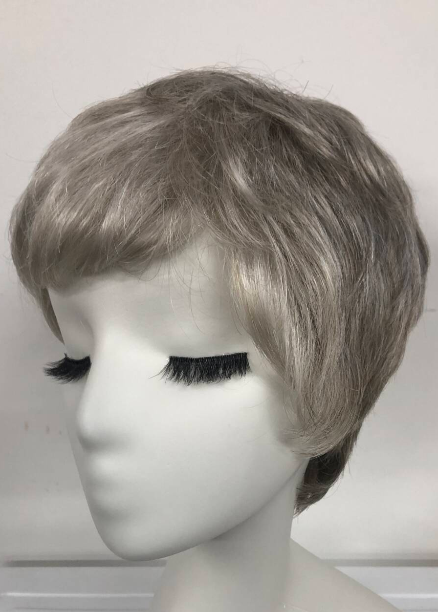 Salt & Pepper | Kanekalon High Heat Synthetic Front Lace Machine Made Wig