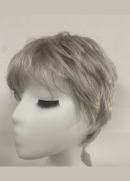Silver Mono | High Heat Synthetic Wig 5x5''Mono top half handmade