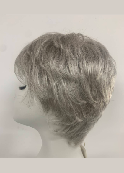 Silver Mono | High Heat Synthetic Wig 5x5''Mono top half handmade