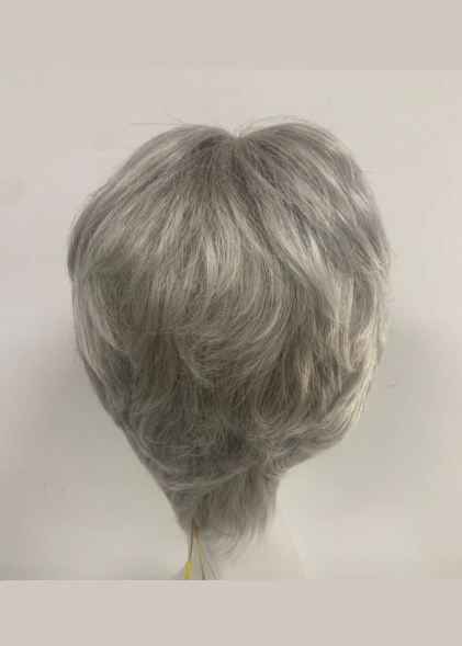 Silver Mono | High Heat Synthetic Wig 5x5''Mono top half handmade