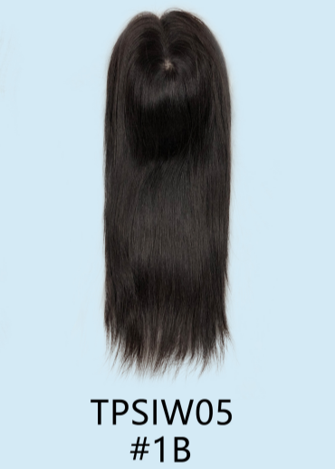 Starlight | Raw Cuticle Human Hair 6x7'' silk Base Topper with silk cloth cover 60% Hair End Ratio mono lace in the front