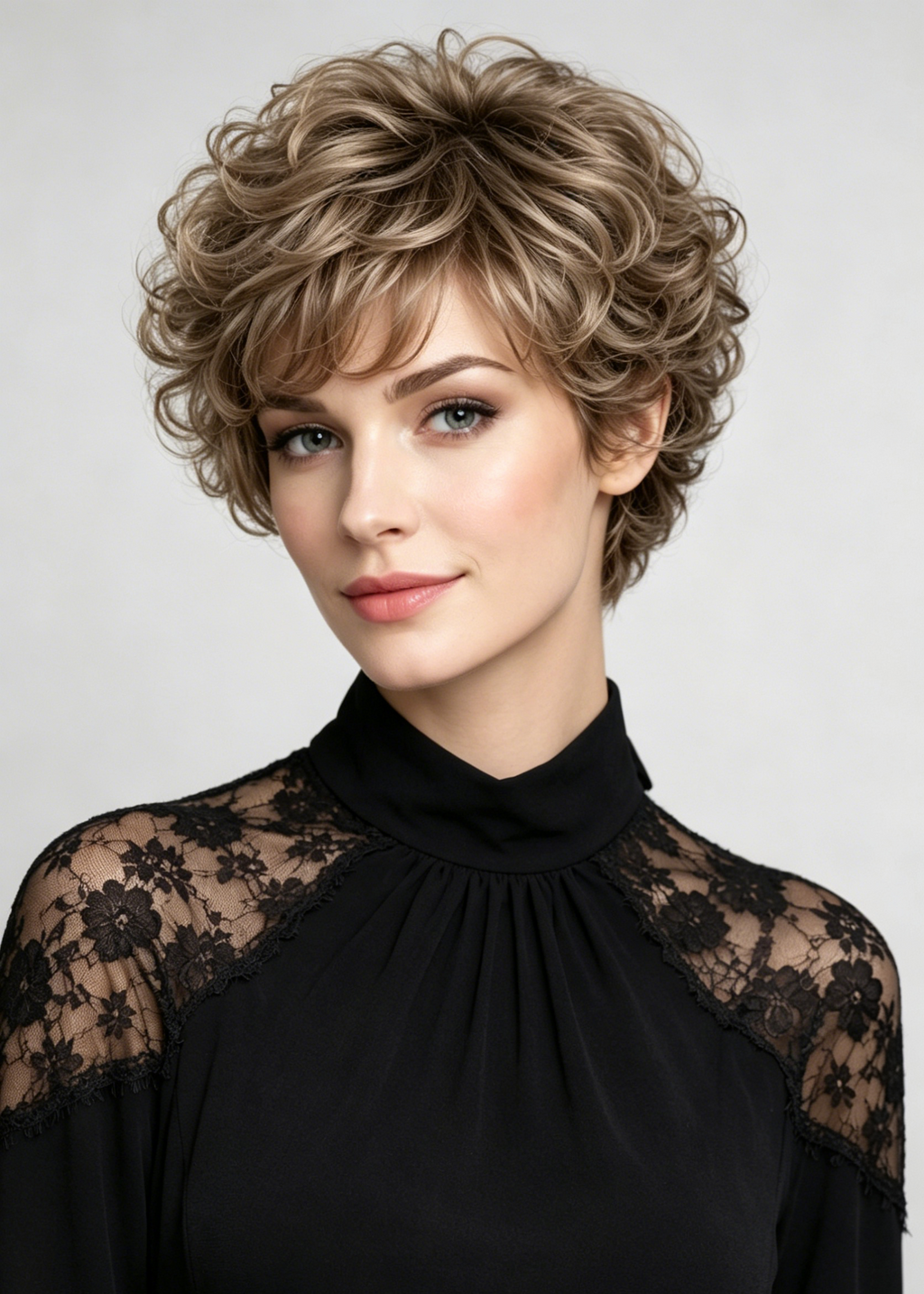 Unrestrained | High Heat Synthetic Wig full handmade with small weftback at the nape (ear to ear lace front)