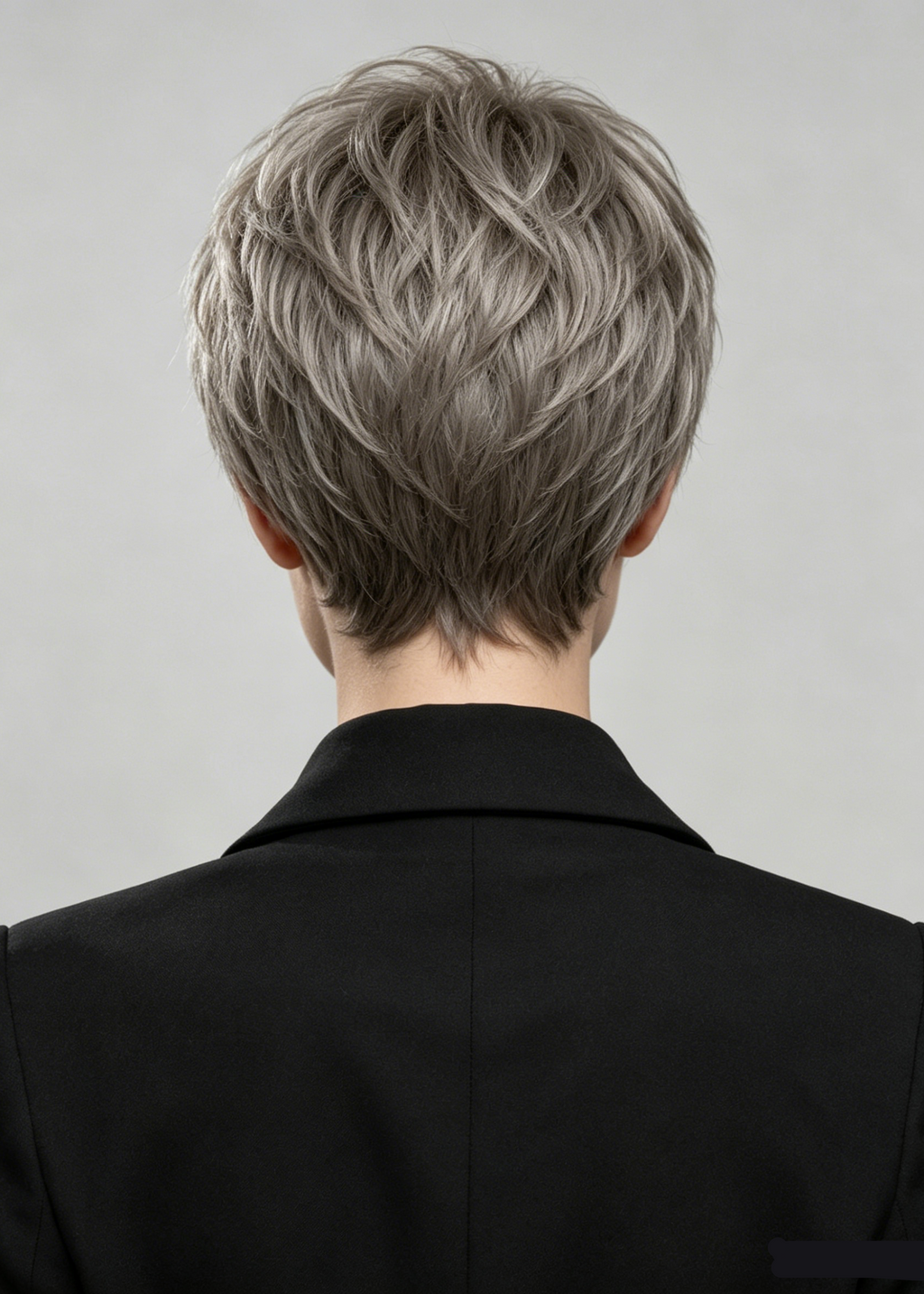 Silver Mono | High Heat Synthetic Wig 5x5''Mono top half handmade