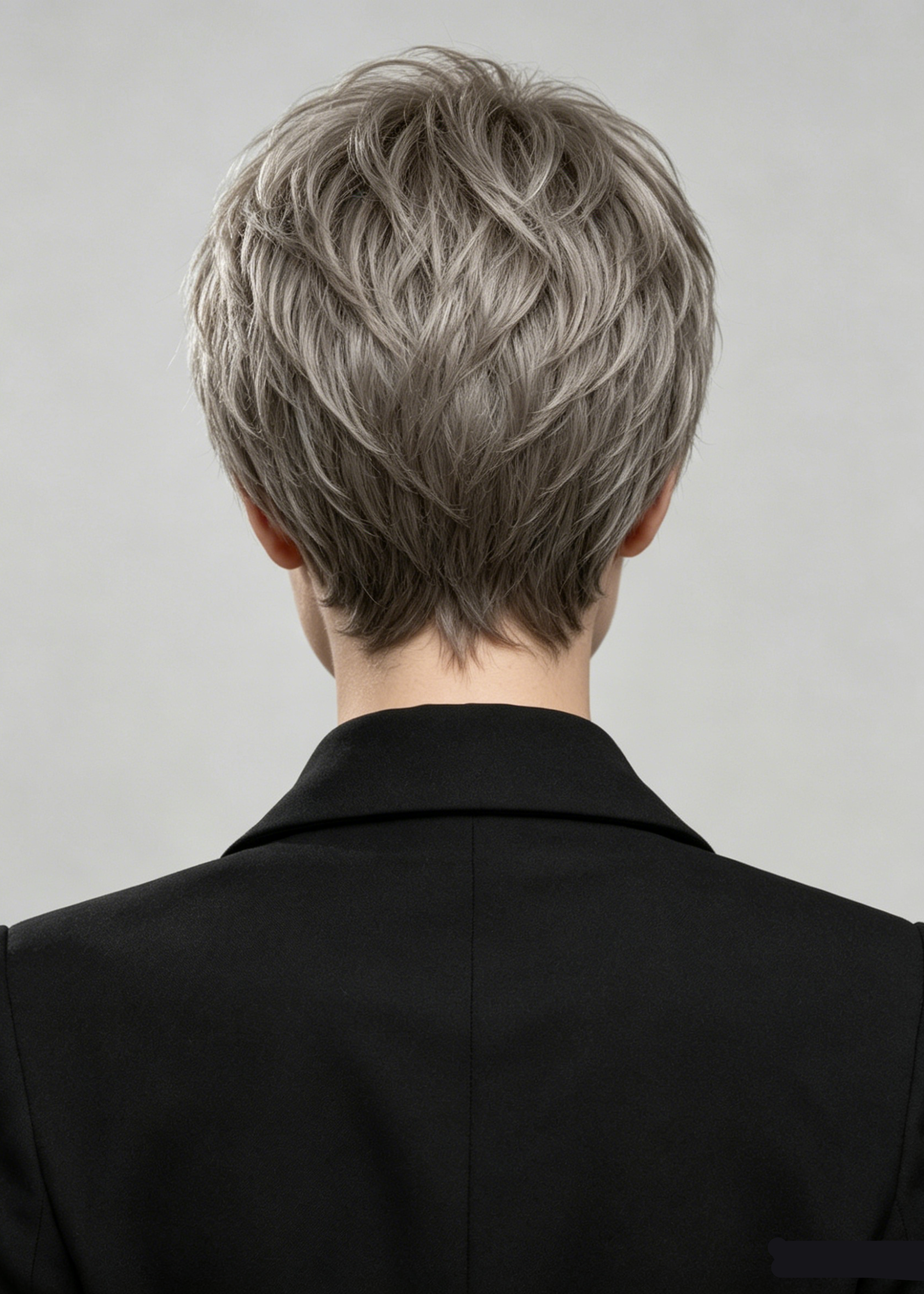 Silver Mono | High Heat Synthetic Wig 5x5''Mono top half handmade