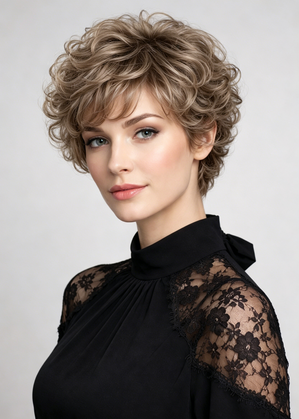 Unrestrained | High Heat Synthetic Wig full handmade with small weftback at the nape (ear to ear lace front)