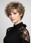 Unrestrained | High Heat Synthetic Wig full handmade with small weftback at the nape (ear to ear lace front)