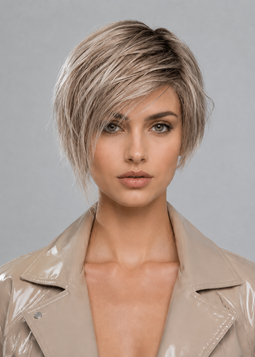 Gold Mono | High Heat Synthetic Wig 4.5x5''Mono top half handmade