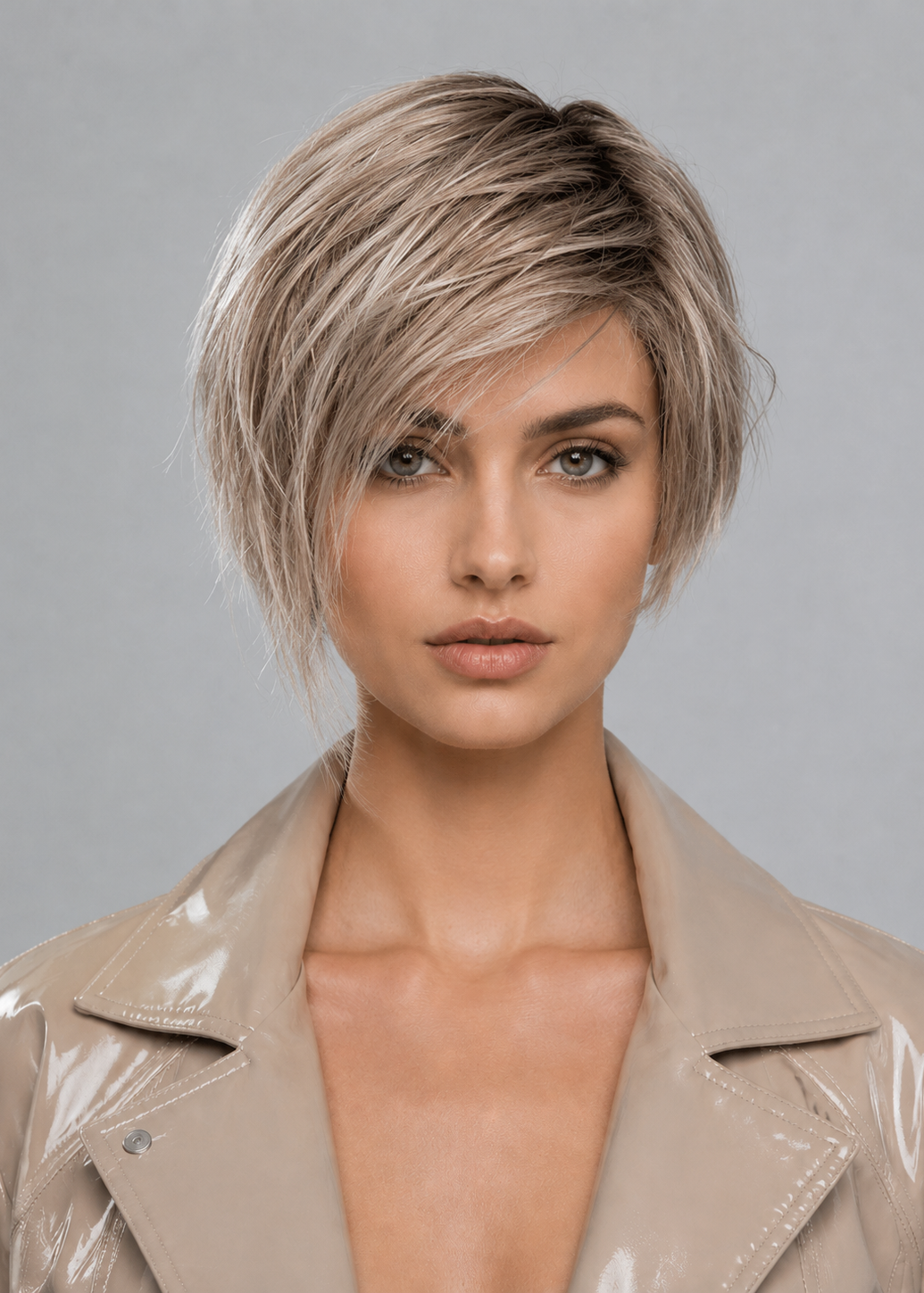 Gold Mono | High Heat Synthetic Wig 4.5x5''Mono top half handmade