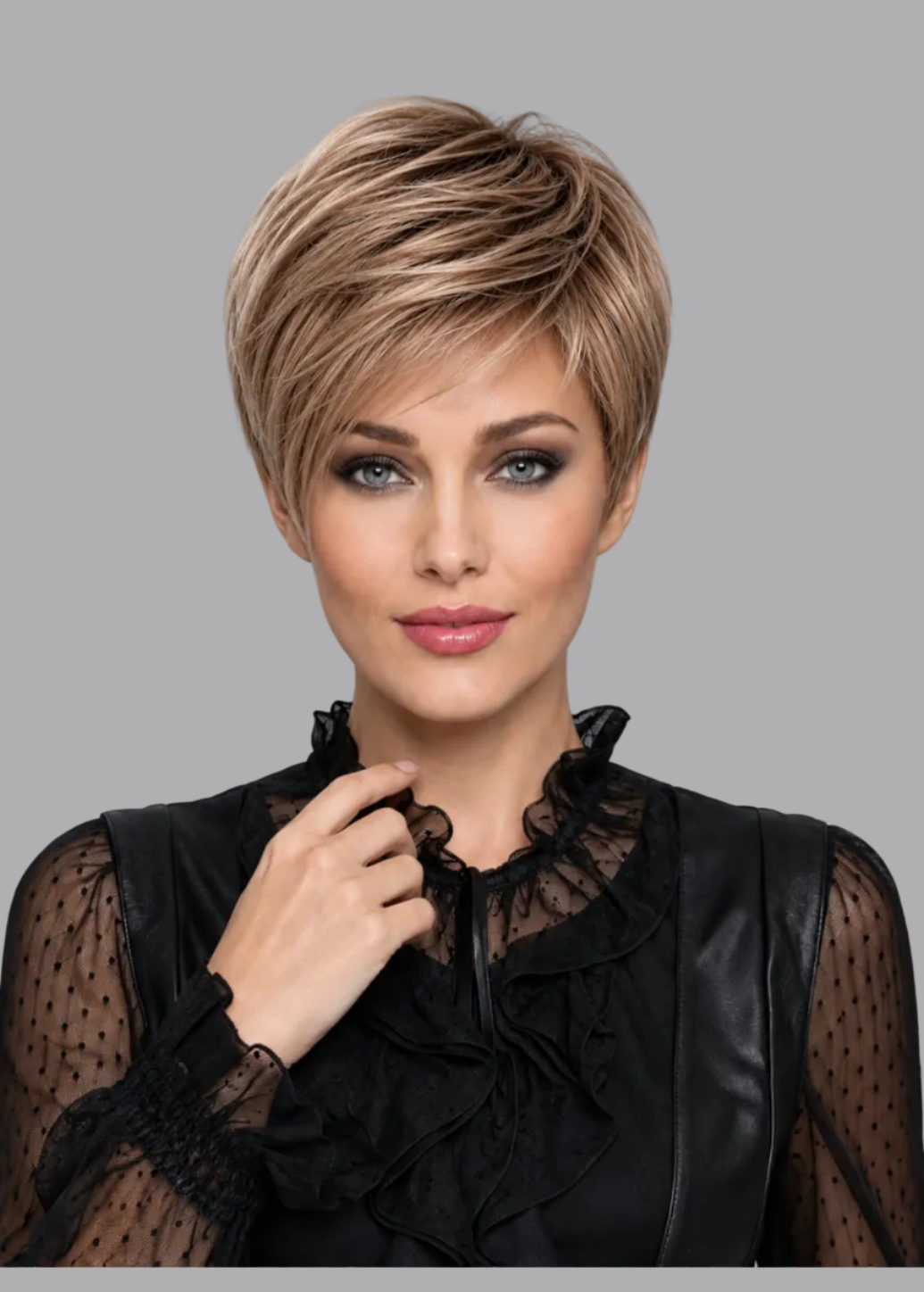 Control | High Heat Synthetic Wig Mono side parting half handmade
