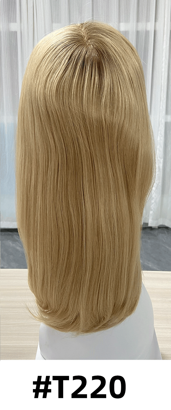 Maple | Raw Cuticle Human Hair 6x7'' mono Base Topper with weftback half handmade 80% Hair End Ratio