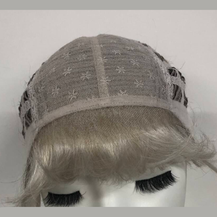 Salt & Pepper | Kanekalon High Heat Synthetic Front Lace Machine Made Wig